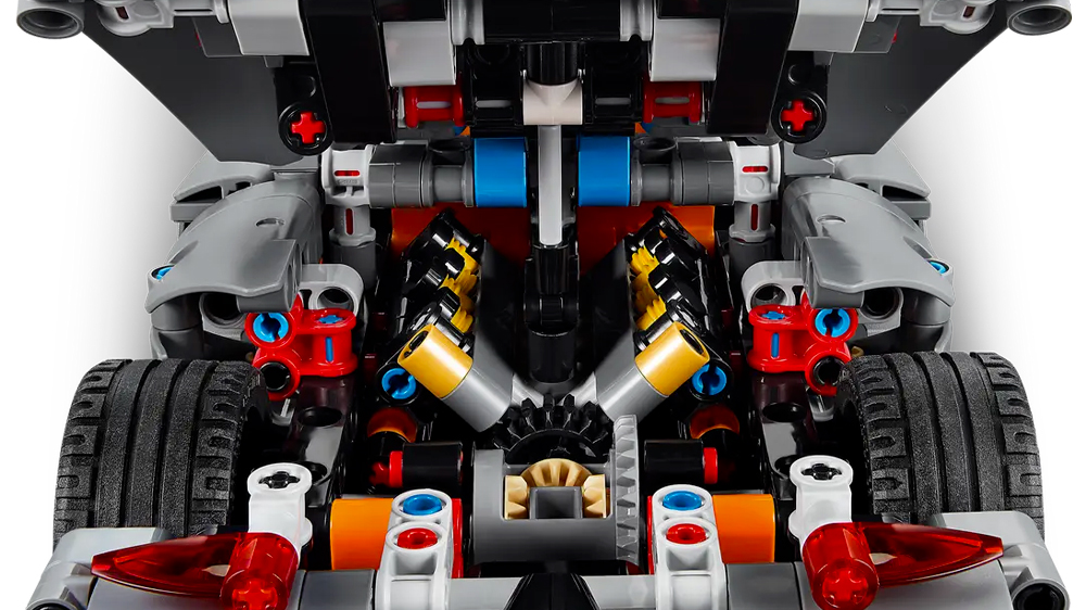 LEGO® Technic 42173 Šedé hyperauto Koenigsegg Jesko Absolut má pohyblivý motor_03