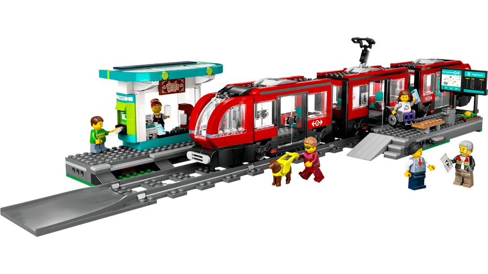 Stavebnice LEGO® City 60423 Tramvaj a zastávka v centru města_01