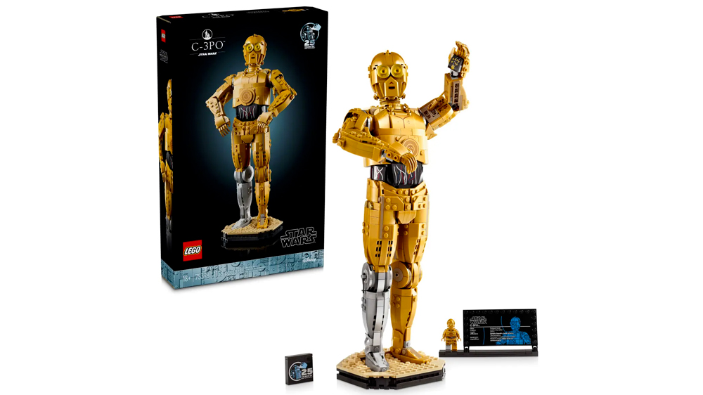 LEGO® Star Wars 75398 C-3PO s podstavcem a informační cedulkou_01