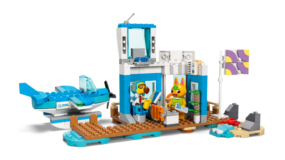 Dvě figurky na letišti z LEGO® stavebnice Animal Crossing Let s Dodo Airlines_02