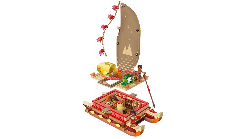 Kanoe ze stavebnice LEGO&reg; Disney 43270 Vaiana a dobrodružstv&iacute; na k&aacute;noi_02