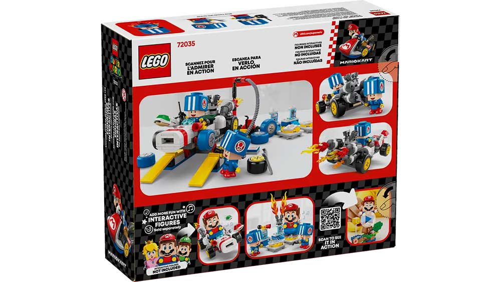 Krabice LEGO® Super Mario™ 72035 Toad a jeho garáž s dalšími figurkami jiných setů_04
