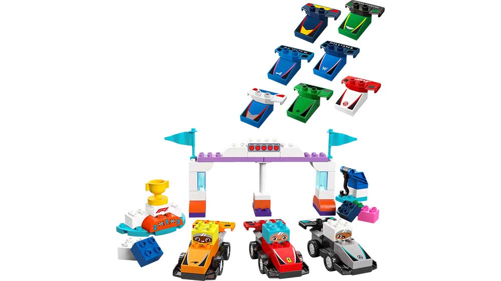 Stavebnice LEGO® DUPLO® 10445 Závodní auta a řidiči týmu F1®_01
