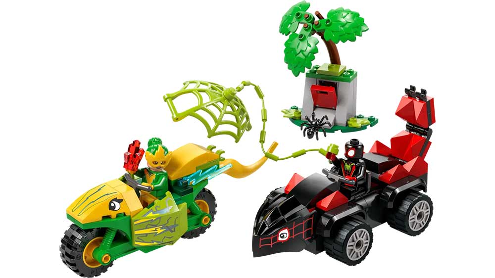 Stavebnice LEGO® Marvel Spidey a jeho úžasní přátelé 11198 Spin, Electro a honička s dinosauřím vozidlem_01
