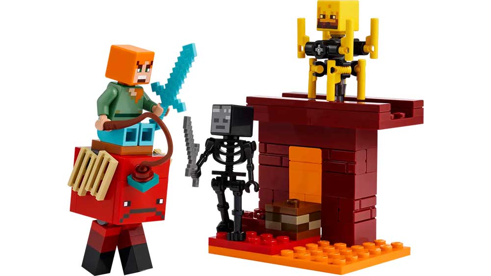 Stavebnice LEGO® Minecraft® 21266 Lávová bitva v Netheru_01