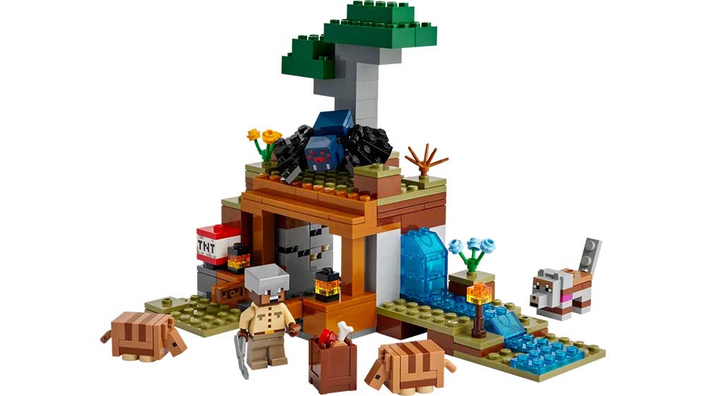 Stavebnice LEGO® Minecraft® 21269 Výprava do dolu a pásovec_01