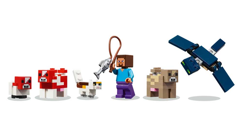 Minifigurky Stavebnice LEGO® Minecraft® 21270 Krávomůrčí domek_03
