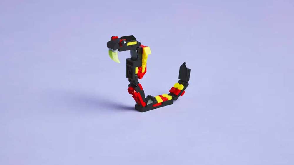 Stavebnice LEGO® Creator 3 v 1 31159 Divoká zvířata: Překvapivý pavouk, model hada_03