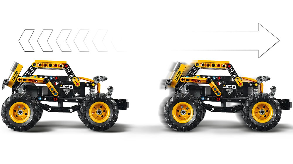 LEGO® Technic 42199 Monster Jam™ DIGatron™ v pohybu díky natahovacímu motoru_02