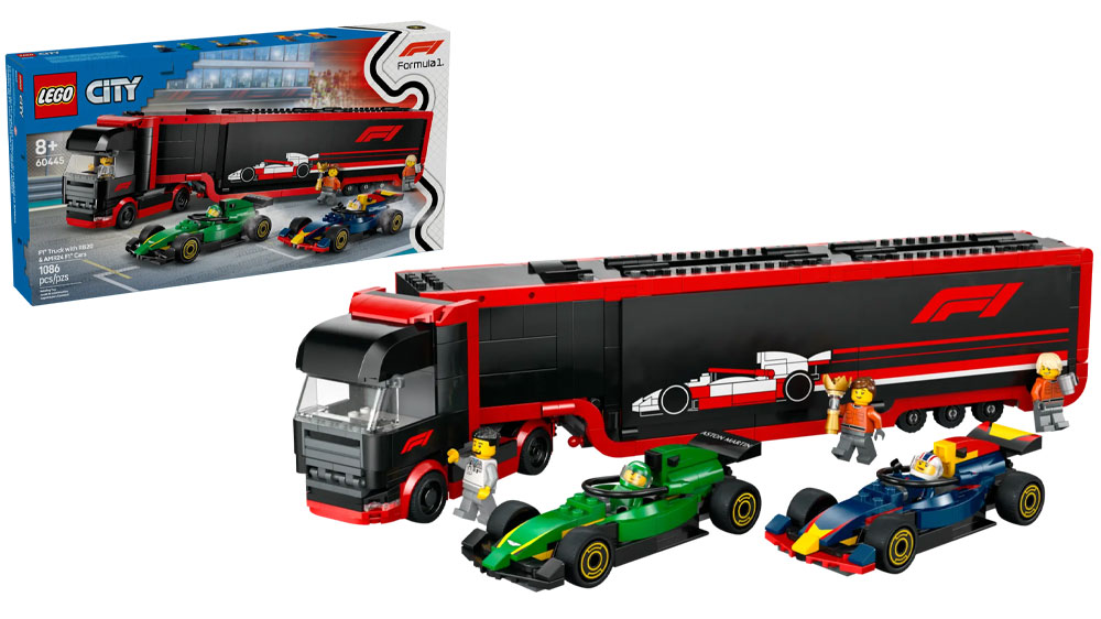 LEGO® City™ 60445 Kamion F1® s vozy F1® RB20 a AMR24_01