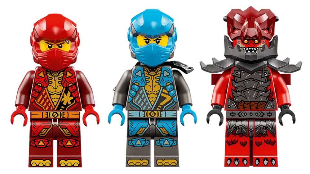 Minifigurky ve stavebnici LEGO® NINJAGO® 71830 Kaiův bouřný jezdec a robot_03