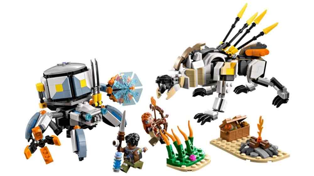 Stavebnice LEGO® Horizon Adventures 77037 Aloy a Varl vs. Shell-Walker a Sawtooth_01