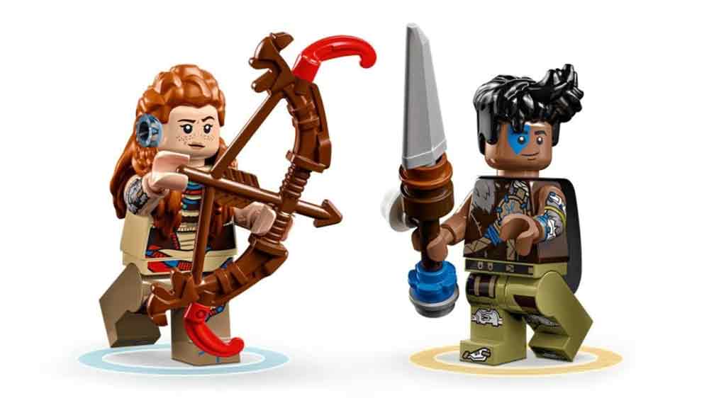 Detail minifigurek stavebnice LEGO® Horizon Adventures 77037 Aloy a Varl vs. Shell-Walker a Sawtooth_03