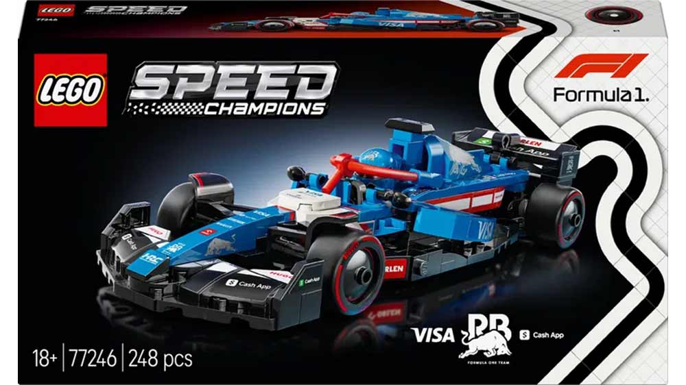 LEGO® Speed Champions™ 77246 Závodní auto Visa Cash App RB VCARB 01 F1® – Krabice s detaily stavebnice_02