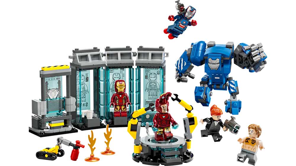 LEGO® Marvel 76315 Iron Man a jeho laboratoř: Síň brnění_01