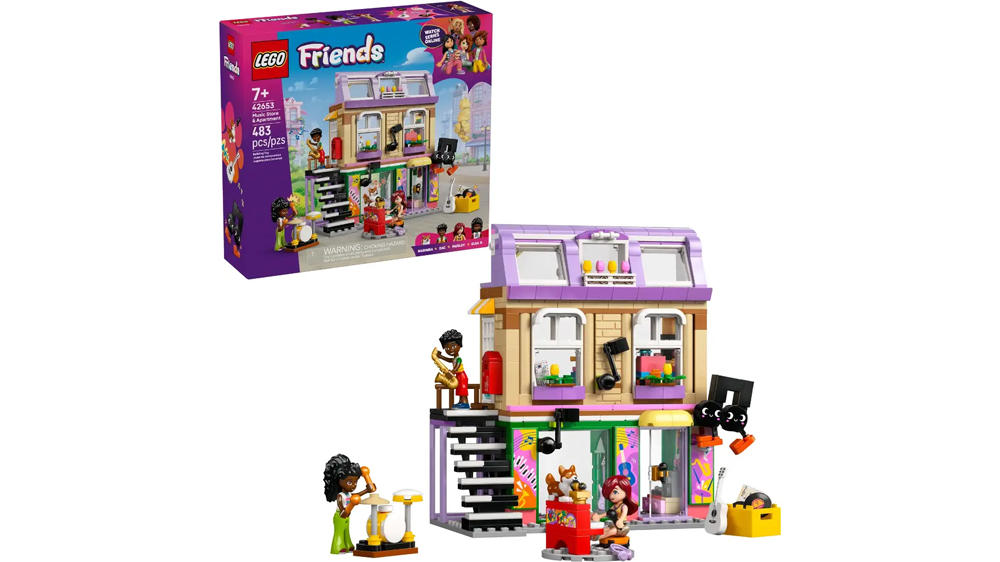 Stavebnice LEGO® Friends 42653 Obchod s hudebninami a byt_01