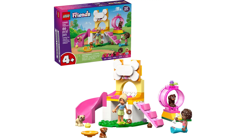 Stavebnice LEGO® Friends 42665 Hřiště pro štěňátka s krabicí_01
