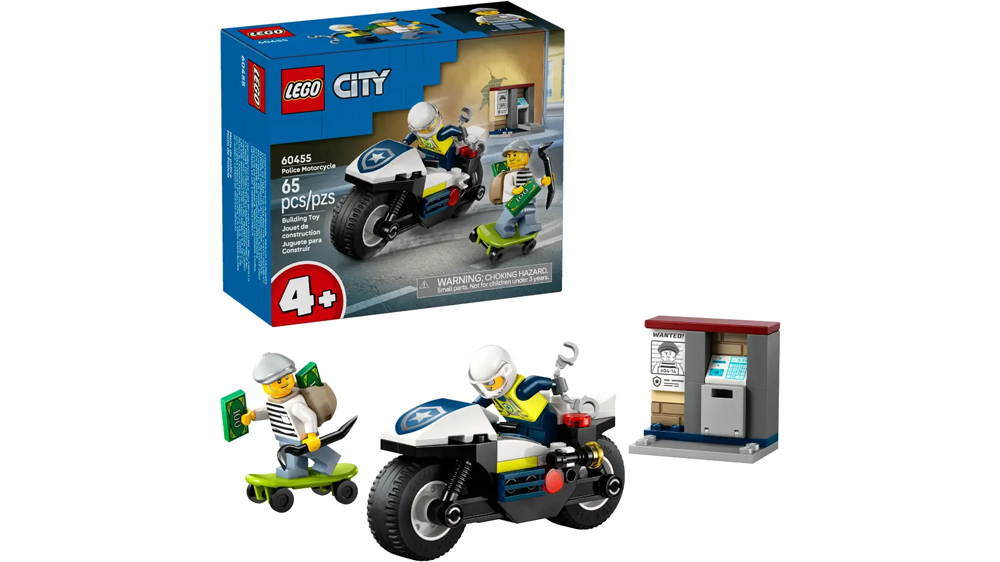 Stavebnice LEGO&reg; City 60455 Honička na policejn&iacute; motorce s krabic&iacute;_01