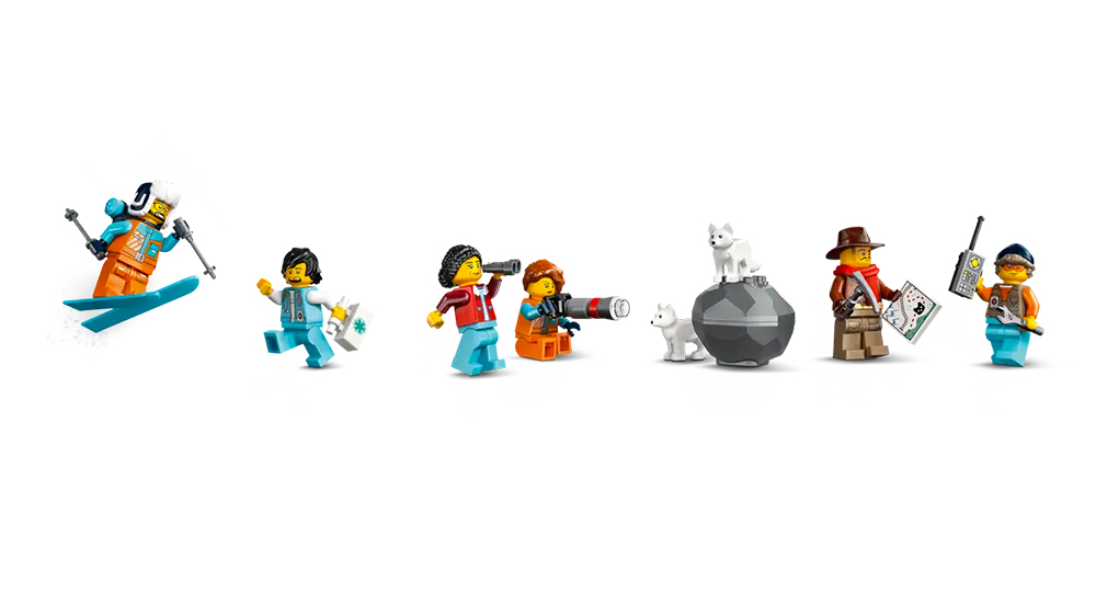 Minifigurky ze stavebnice LEGO® City 60470 Polární expres pro průzkumníky Arktidy_02
