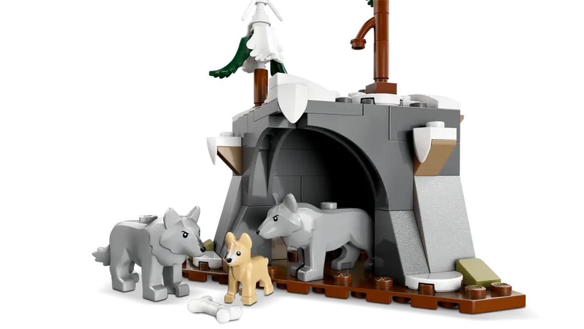 Minifigurky vlků ze stavebnice LEGO® City 60471 Nákladní auto s laboratoří pro průzkumníky Arktidy_02