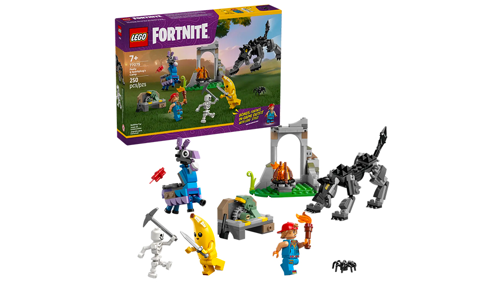 Stavebnice LEGO® Fortnite® 77075 Peely a Sparkplug a jejich tábořiště_01