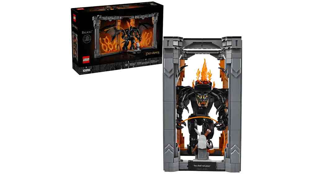 Stavebnica LEGO® Icons 10367 Knižná zarážka: Pán prsteňov – Balrog™_01