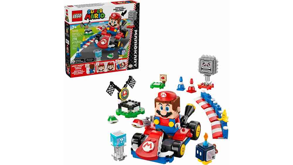 Stavebnice LEGO® Super Mario™ 72043 Mario Kart™ – Interaktivní LEGO® Mario™ a Standard Kart_01