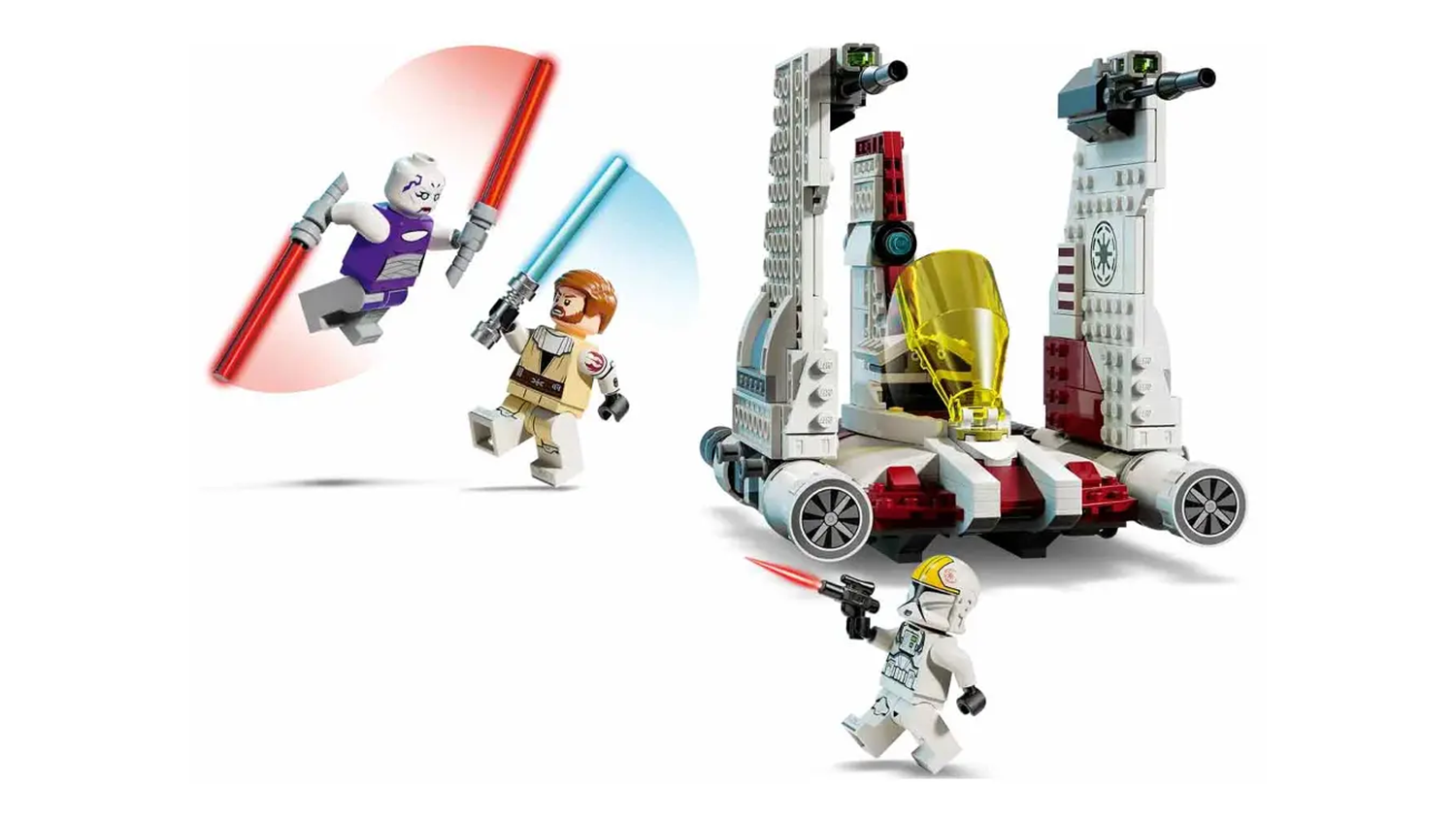 Stavebnice LEGO&reg; Star Wars&trade; 75432 St&iacute;hačka V-19 Torrent Starfighter &ndash; minifigurky se zbraněmi v akci_03