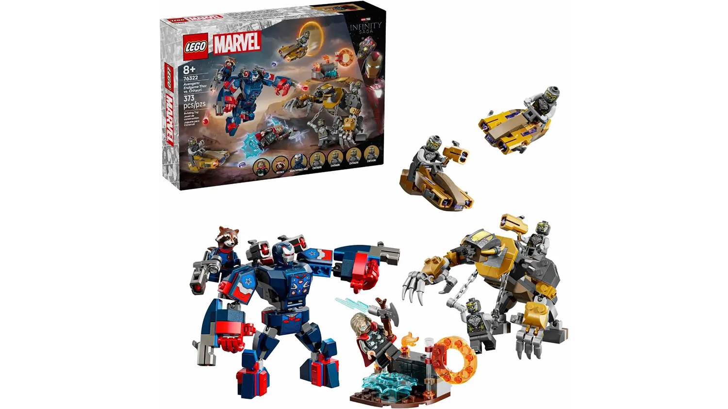Stavebnice LEGO® Marvel 76322 Avengers: Endgame Thor vs. Chitauri s krabicí_01
