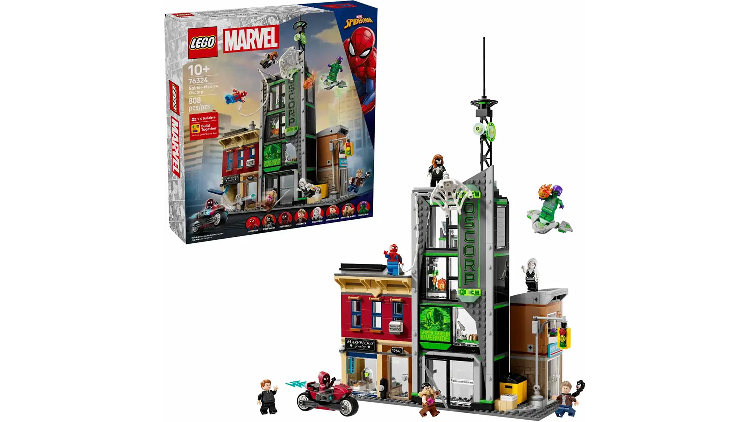 Stavebnice LEGO&reg;  Marvel 76324 Spider-Man vs. Oscorp_01