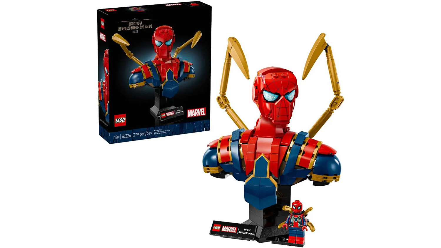 Stavebnice LEGO&reg; Marvel 76326 Busta Iron Spider-Mana_01