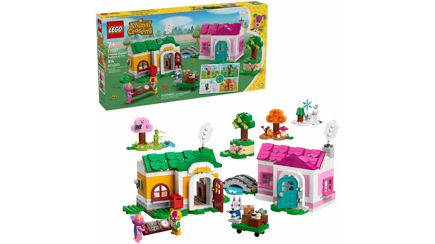 Stavebnice LEGO® Animal Crossing™ 77057 Tvořivé domečky: Zábavná roční období_01