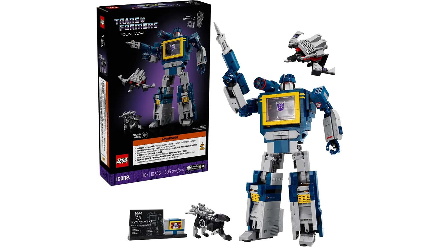 Stavebnica Lego&reg; Ikony Transformers: Soundwave 10358_01