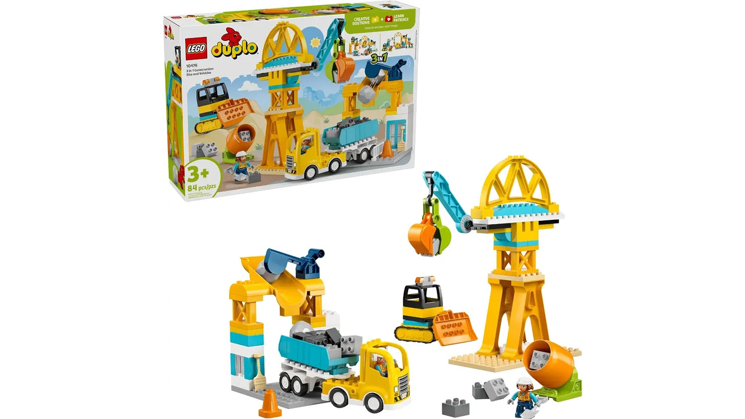 Stavebnice LEGO&reg; DUPLO&reg; Město 10476 Staveni&scaron;tě a vozidla 3v1
