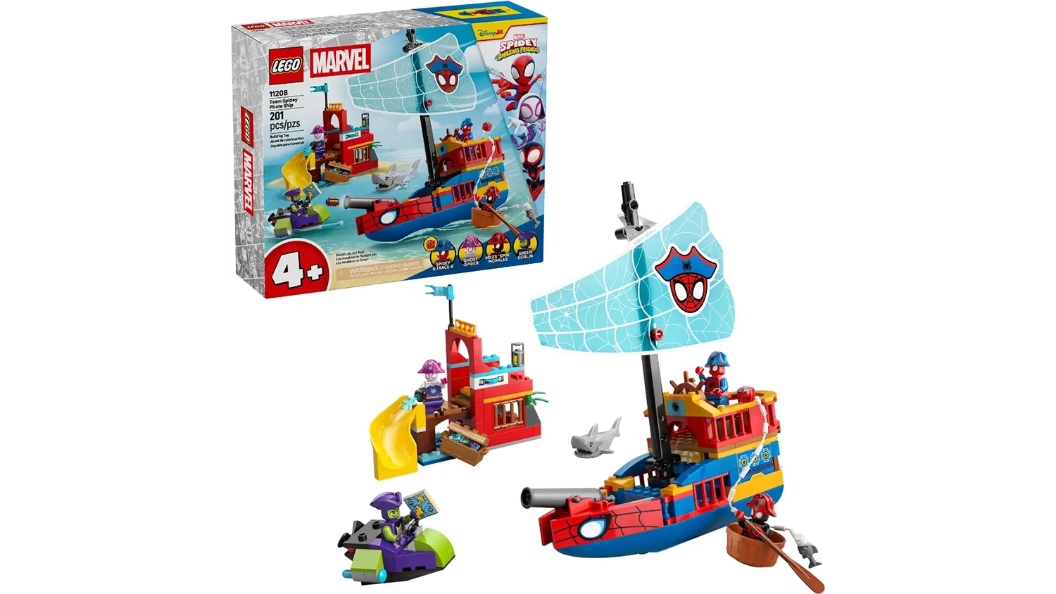 Stavebnice LEGO&reg; | Marvel 11208 Pir&aacute;tsk&aacute; loď Spideyho t&yacute;mu