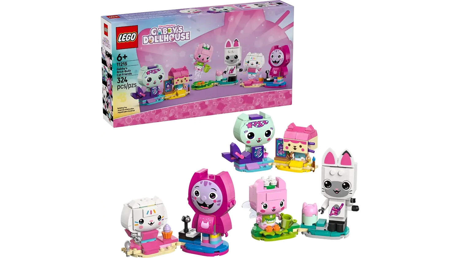 Stavebnica LEGO® Gabby's Dollhouse 11215 Gabby a mačací kamaráti z kociek