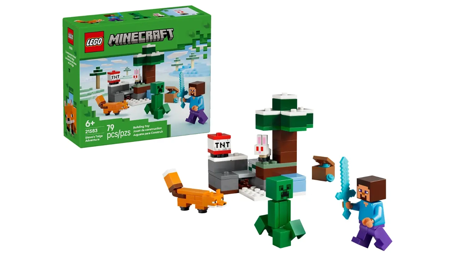 Stavebnice LEGO&reg; Minecraft&reg; 21583 Steve a dobrodružstv&iacute; v tajze