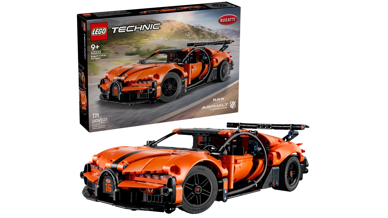 Stavebnice LEGO&reg; Technic 42222 Hyperauto Bugatti Chiron Pur Sport