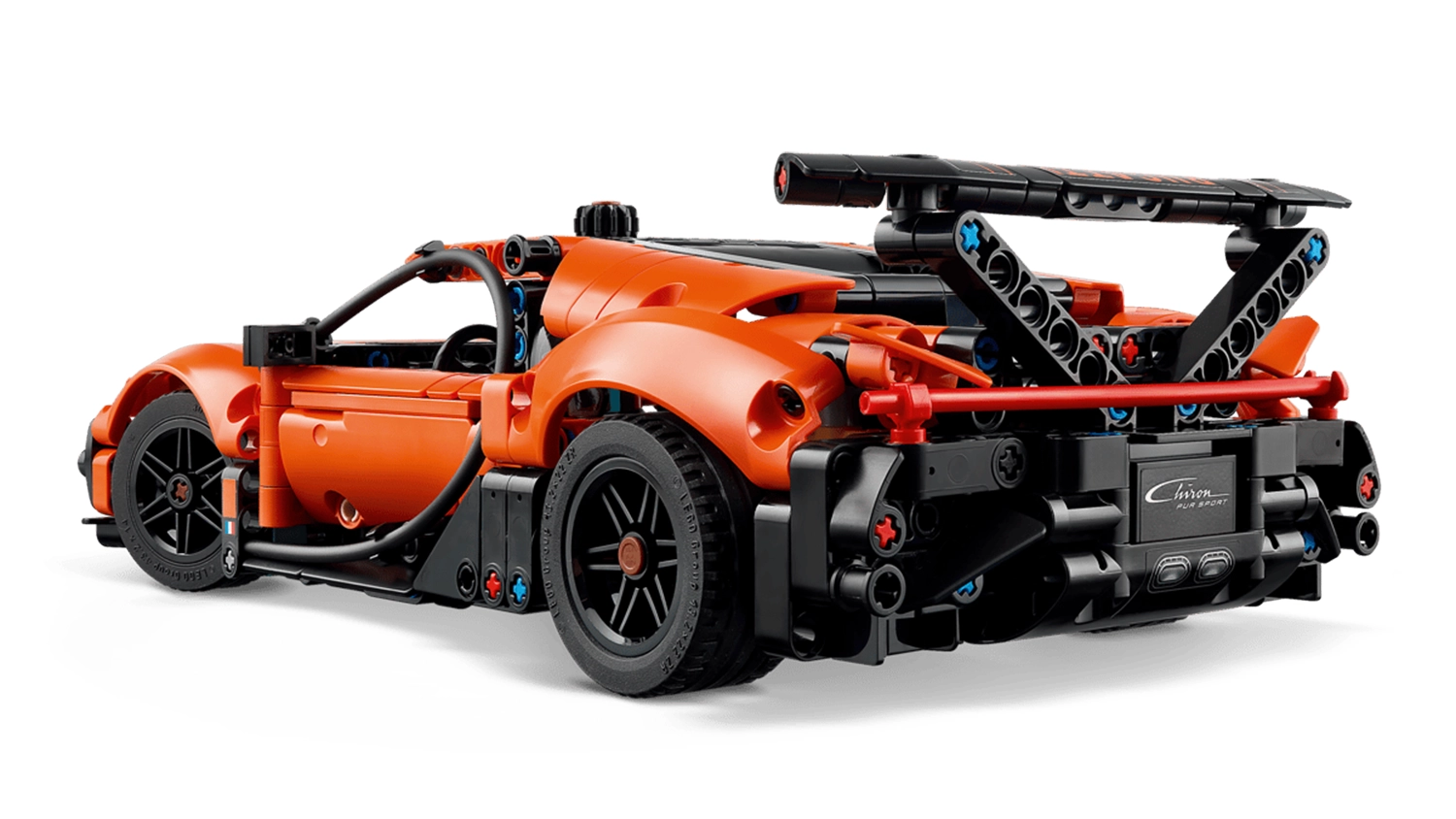 Hotov&yacute; model stavebnice LEGO&reg; Technic 42222 Hyperauto Bugatti Chiron Pur Sport zezadu