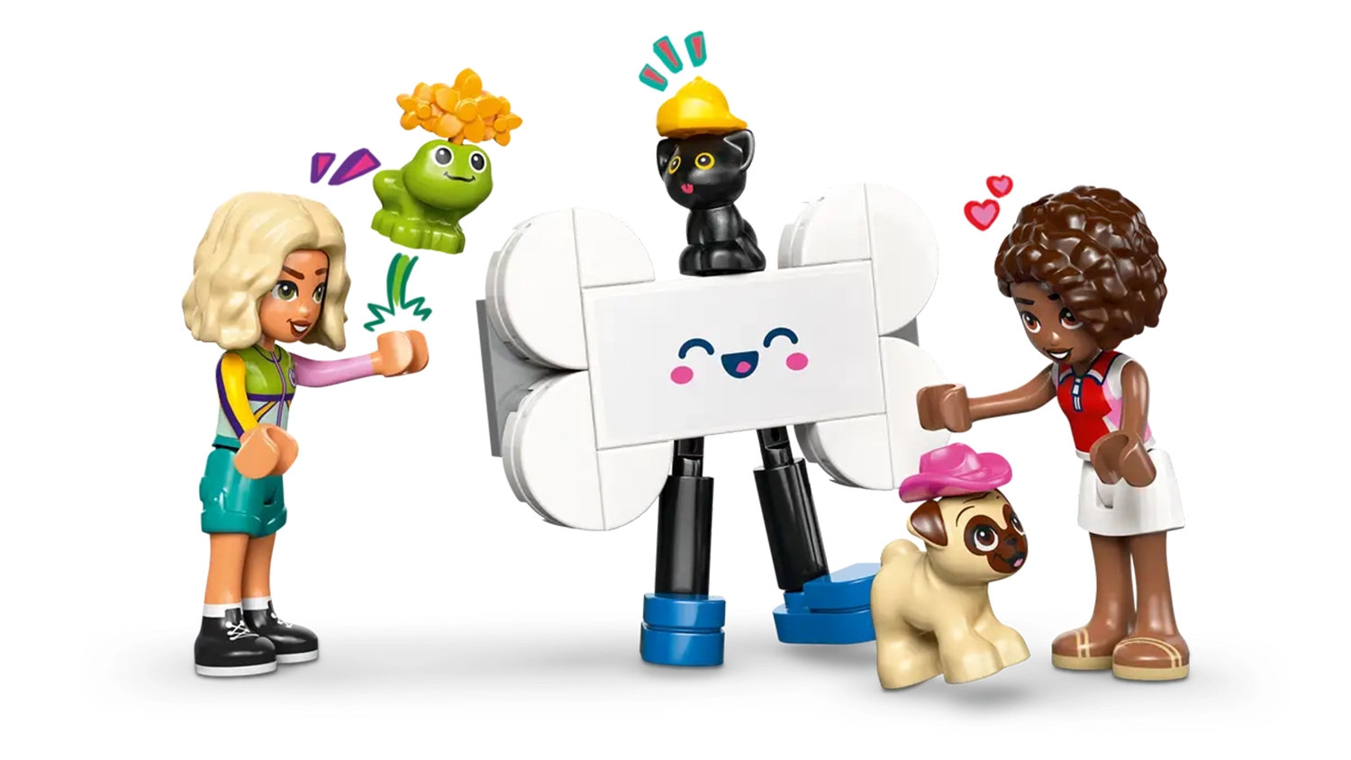 Minifigurky ze stavebnice LEGO&reg; 42678 Dod&aacute;vka s doplňky pro mazl&iacute;čky
