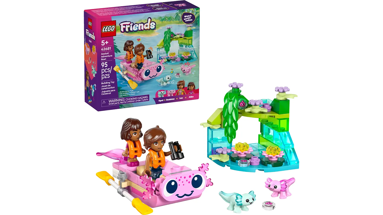Stavebnice LEGO &reg; Friends 42681 Dobrodružn&yacute; člun s axolotly