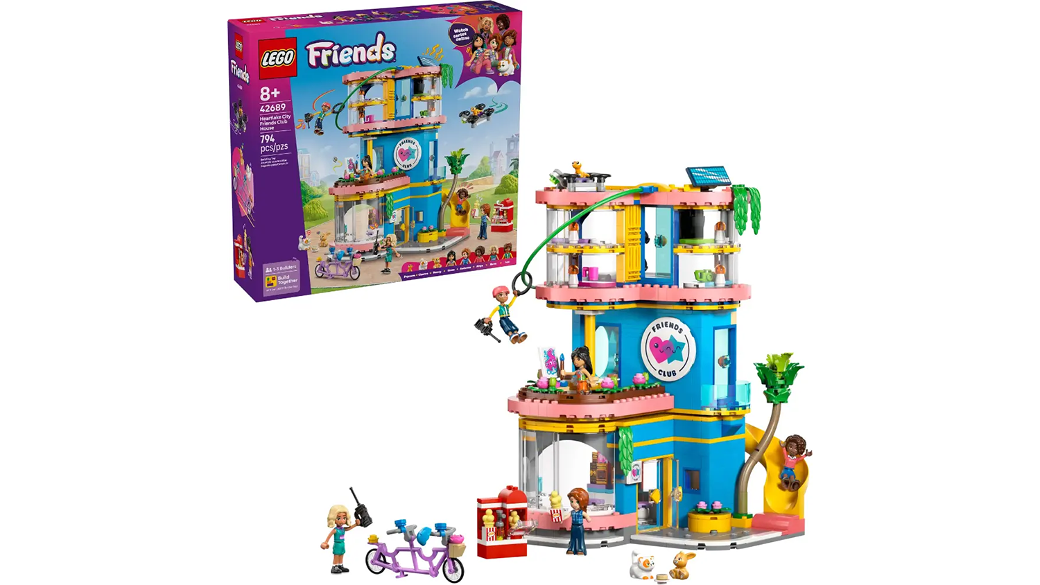 Stavebnica LEGO® Friends 42689 Klubovňa pre kamarátov v mestečku Heartlake