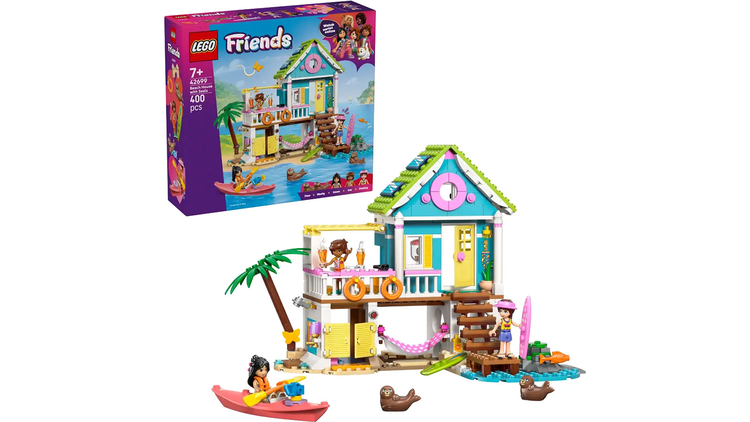 Stavebnica LEGO® Friends 42699 Plážový dom s tuleňmi