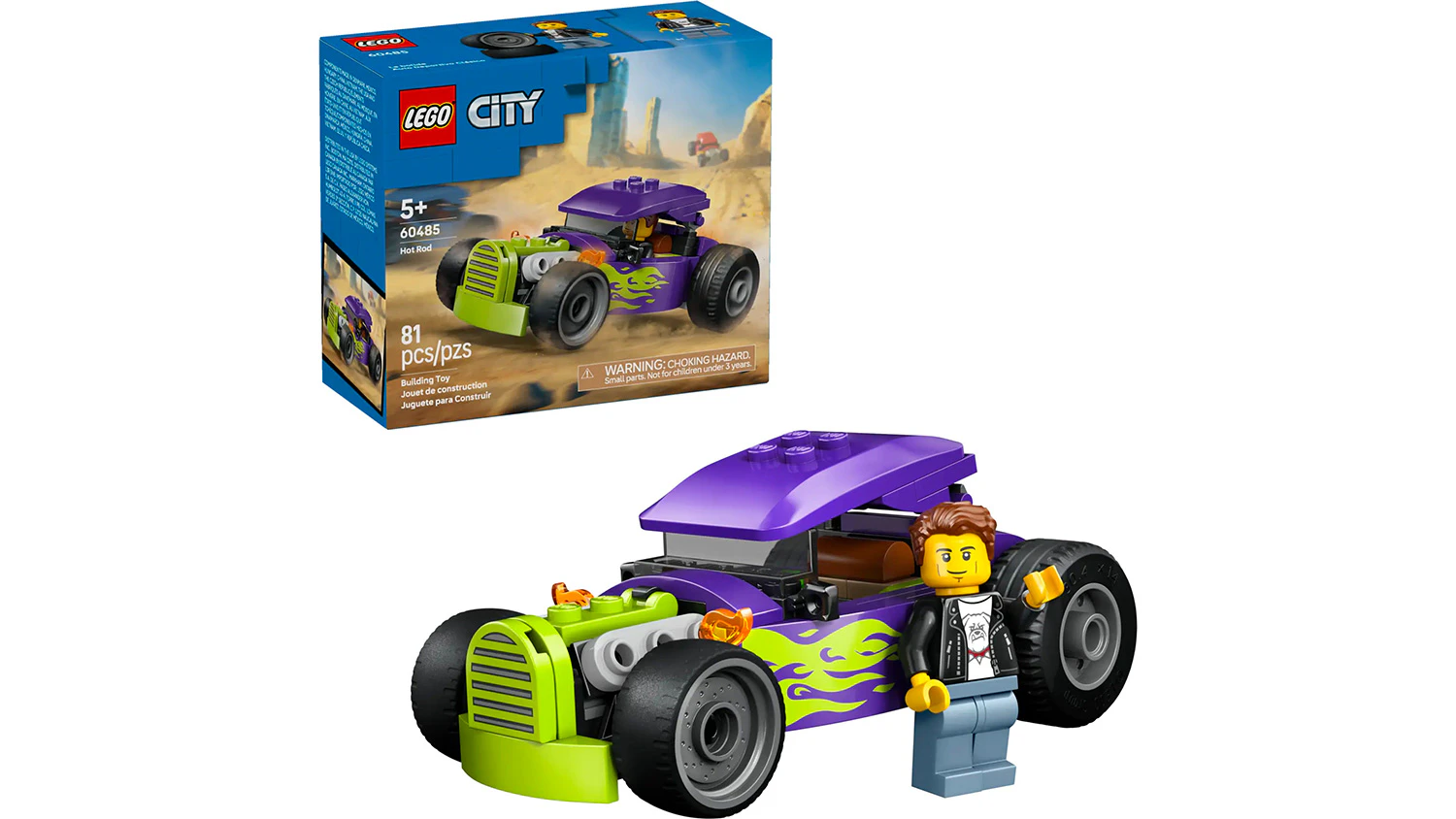 Stavebnice LEGO&reg; City Aut&iacute;čka&reg; 60485 Hot rod