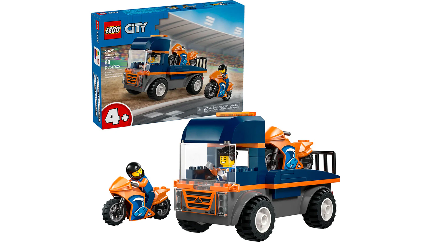 Stavebnice LEGO® City® 60491 Kamion na přepravu motorek