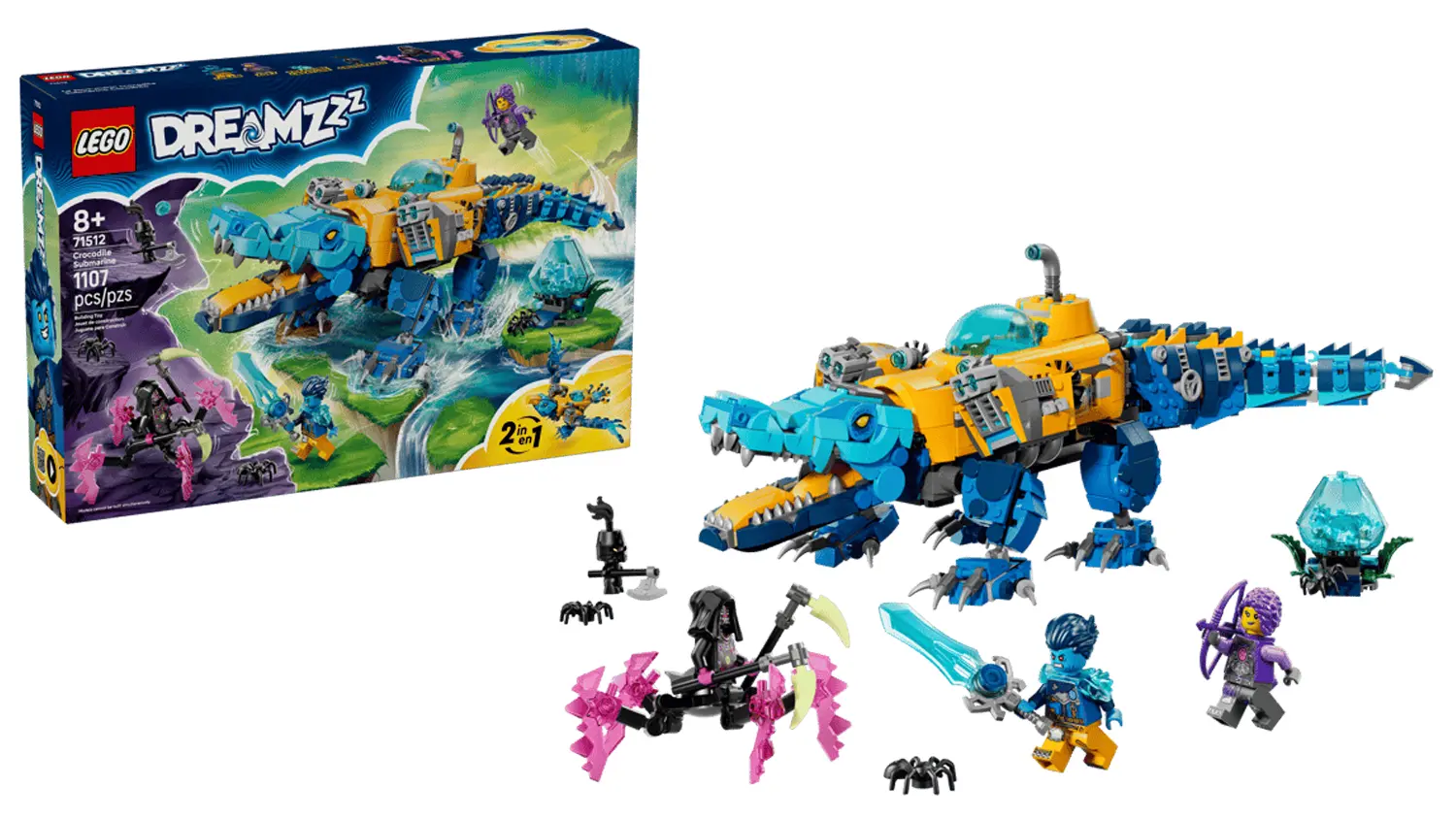 Stavebnica LEGO® DREAMZzz™ 71512 Krokodýlia ponorka
