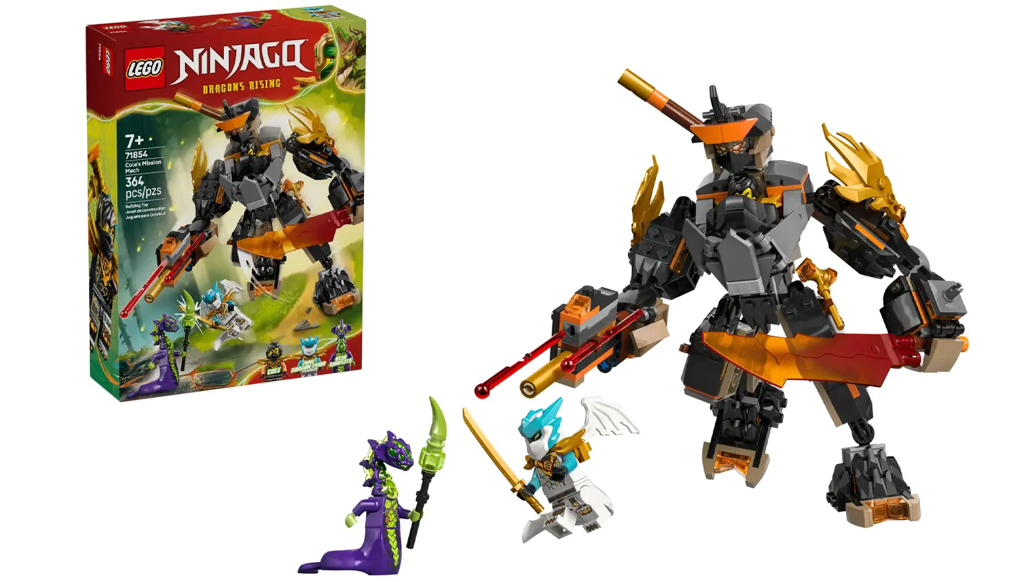 Stavebnica LEGO&reg; NINJAGO&reg; 71854 Coleov expedičn&yacute; robot a drač&iacute; Zane