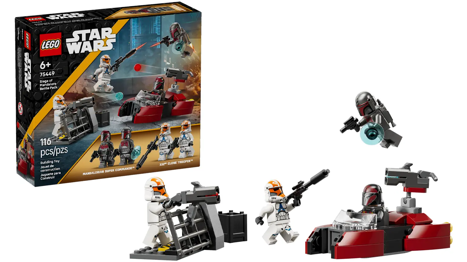 Stavebnica LEGO&reg; Star Wars&trade; 75449 Bojov&yacute; bal&iacute;ček obliehania Mandalore