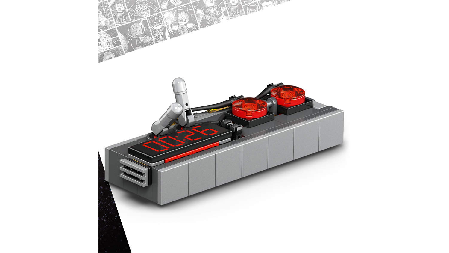 Deton&aacute;tor ako s&uacute;časť stavebnice LEGO&reg; Marvel 76341 Groot v kombin&eacute;ze Pleniteľov