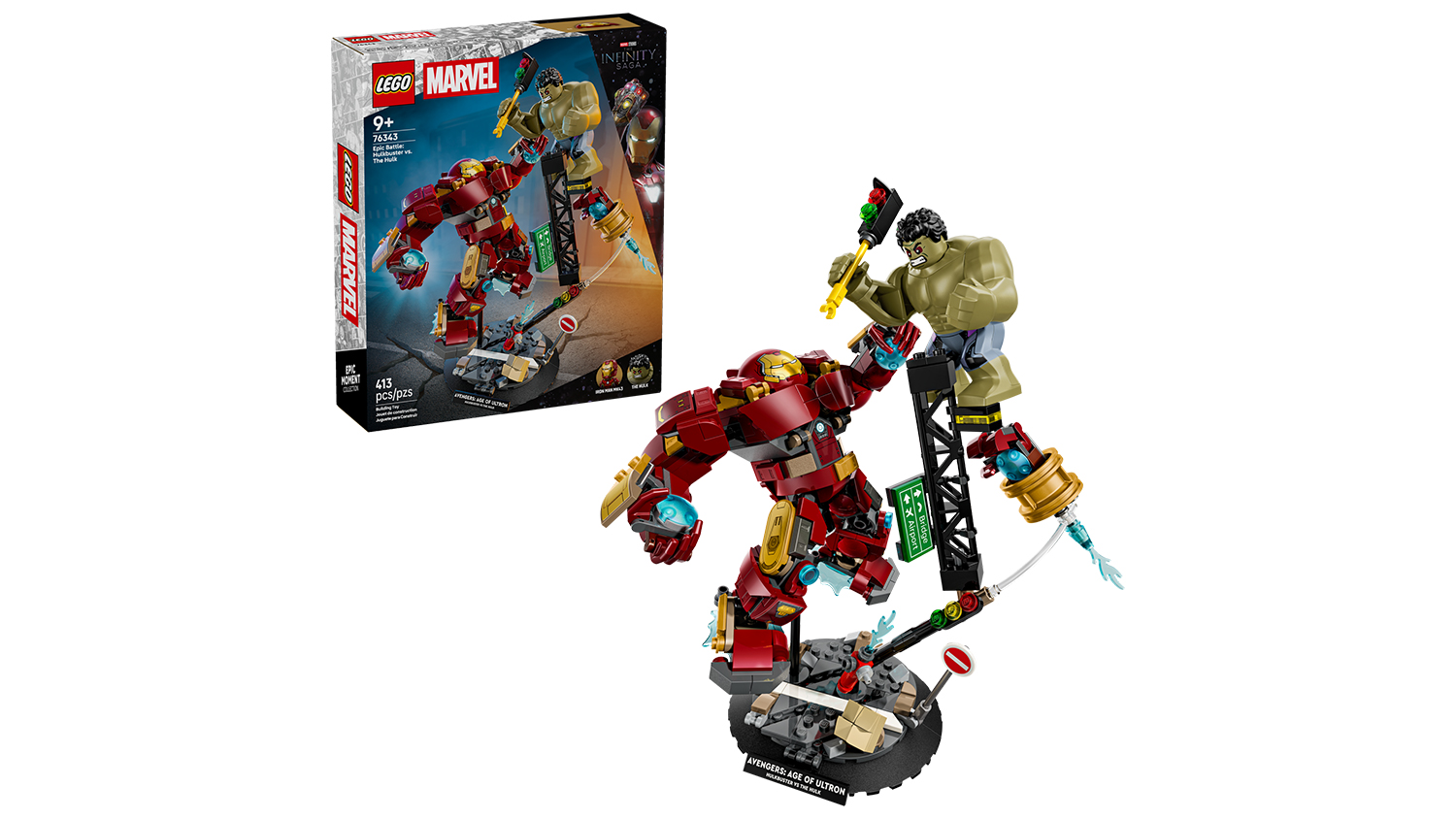 Stavebnica LEGO&reg; Marvel 76343 Epick&yacute; s&uacute;boj: Hulkbuster vs. Hulk